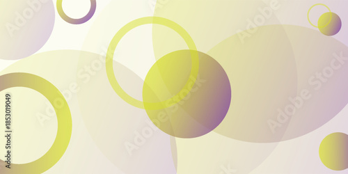 geometric abstarct background,green and yellow gradations,circle effect style, modern ,vector eps 10