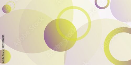 geometric abstarct background,green and yellow gradations,circle effect style, modern ,vector eps 10
