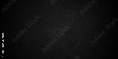 Dark black old wall paper grunge background. black blackboard and chalkboard texture. Dark black concrete wall texture element vintage grunge charcoal paint rough, distress backdrop background.