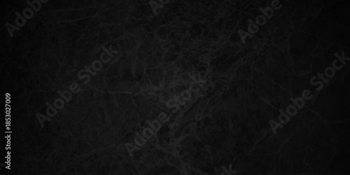 Dark black old wall paper grunge background. black blackboard and chalkboard texture. Dark black concrete wall texture element vintage grunge charcoal paint rough, distress backdrop background.