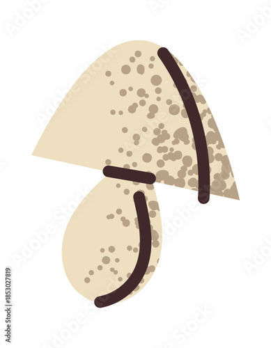 Mushroom for pizza cooking sticker