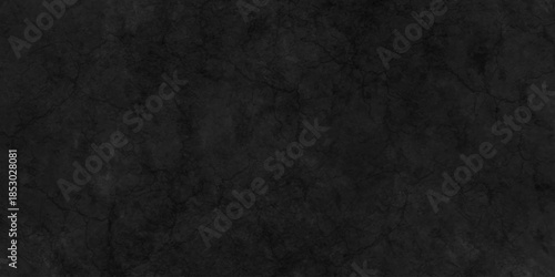 Dark black old wall paper grunge background. black blackboard and chalkboard texture. Dark black concrete wall texture element vintage grunge charcoal paint rough, distress backdrop background.
