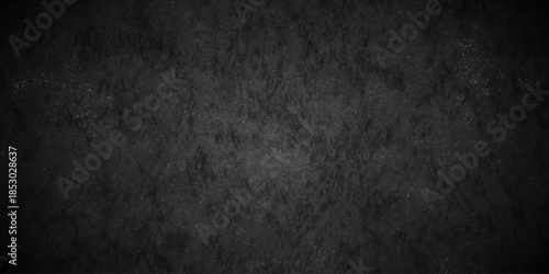 Dark black old wall paper grunge background. black blackboard and chalkboard texture. Dark black concrete wall texture element vintage grunge charcoal paint rough, distress backdrop background.