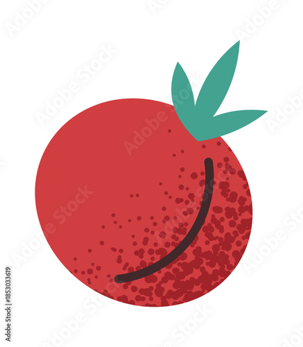 Whole fresh tomato pizza ingredient