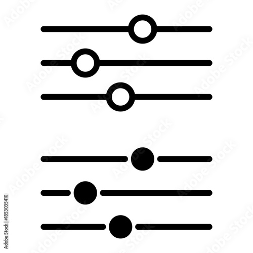Adjustment settings slider icon