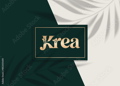 Elegant Logo Composition: A beautifully crafted logo, set against a backdrop of natural elements and botanical design. This image celebrates the harmony of refined branding and organic inspiration.