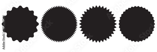 Set of red starburst. Price sticker, sale sticker, price tag, starburst, quality mark, retro stars, sale. Circle sticker set. red starburst shape tags for price tags