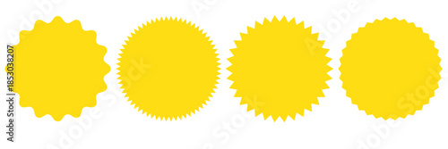 Set of red starburst. Price sticker, sale sticker, price tag, starburst, quality mark, retro stars, sale. Circle sticker set. red starburst shape tags for price tags