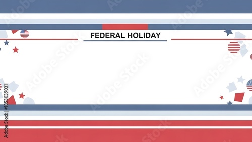 Festive background with patriotic shapes and 