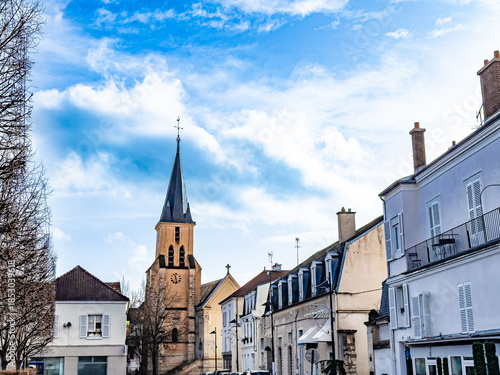 Traditional Cathedral building in Brunoy, France