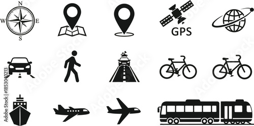  transportation web icons. filled icons such as litter car,off road,monorail,jalopy,subway,cargo ship,schooner. vector
