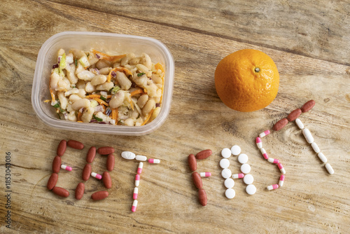 eat fast diet with weight control and rapid weight loss concept