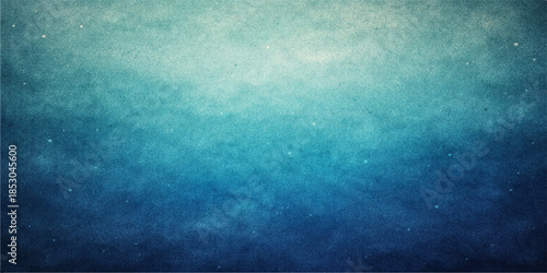 A vintage blue grunge paper background with a dark textured wall pattern and aged paint design provides a retro light artistic backdrop with copy space