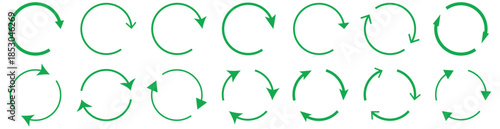 Green arrow icon set