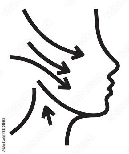 Facial lift and skin tightening icon