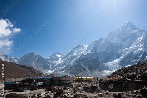 Gorak shep town view, EBC trekking, Nepal
