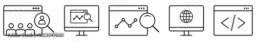 Set of SEO web icons