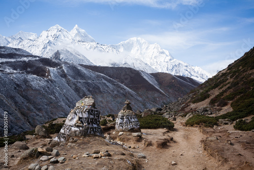 Landscape from Pheriche town area, EBC trekking, Nepal