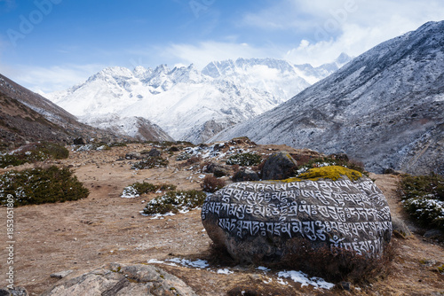 Landscape from Pheriche town area, EBC trekking, Nepal