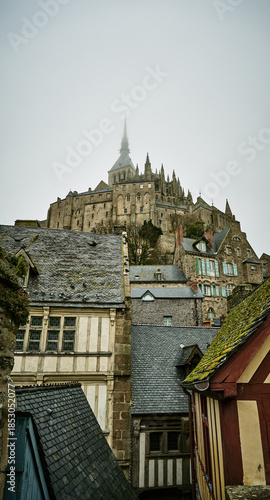 Historic Mont Saint-Michel Abbey and Medieval Town in Normandy, France