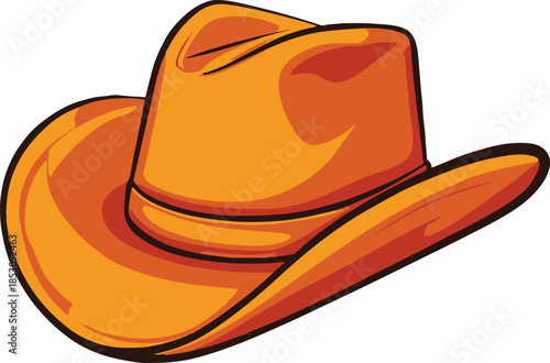 Cowboy Hat Vector on Transparent Background
