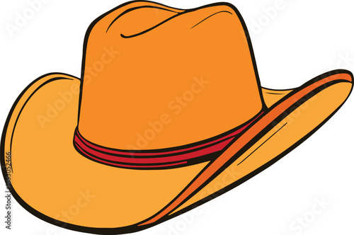 Cowboy Hat Vector on Transparent Background
