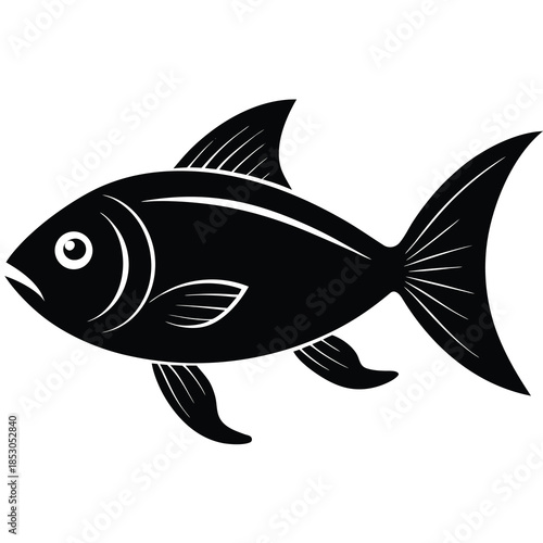 Fish icon vector set isolated on white background. food illustration sign collection