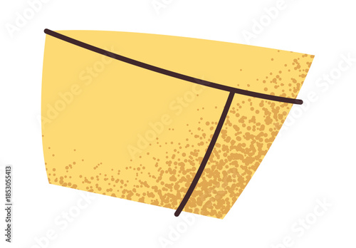 Slice of cheese for pizza