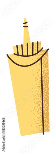 Bottle mayonnaise pizza topping sticker