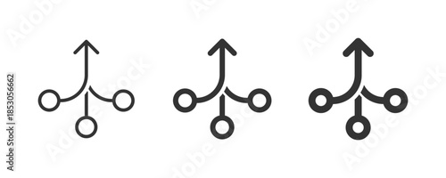 Consolidation icon. Consolidate vector icons. Vector illustration