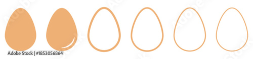 Egg icon collection