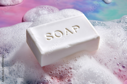 Soap and suds create a vibrant scene in a bubbly wash