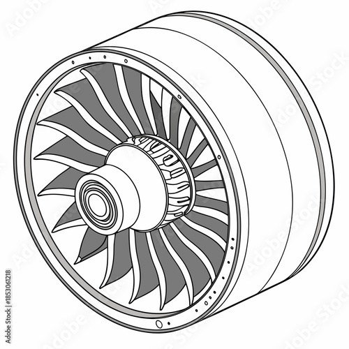 Turbine engine fan blades with detailed hub and casing