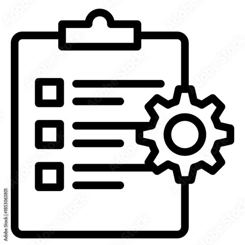 Continuity icon in vector illustration downtime, plan, resilience, acceptable, strategy, continuity etc. Simple modern line style for apps, reports, and digital dashboards.