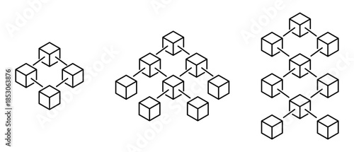 Collection of blockchain icons