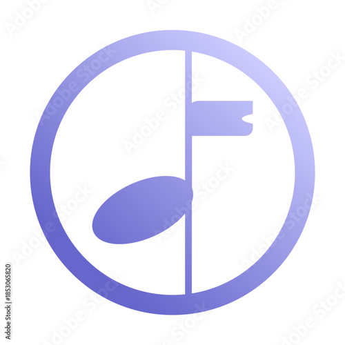 Abstract Musical Note Vector Logo Collection