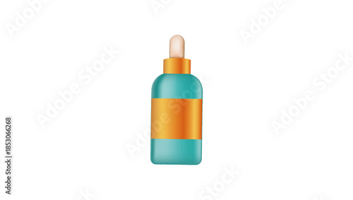 Serum Bottle With Cap Design