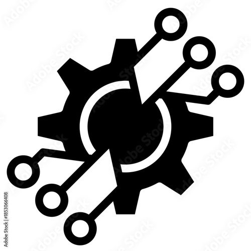 Continuity icon in vector illustration downtime, plan, resilience, acceptable,, solid vector design illustrator