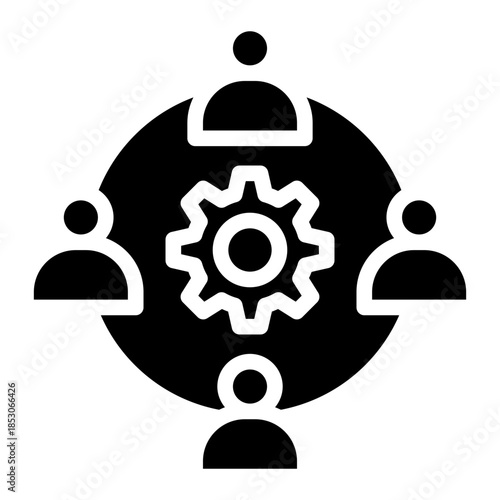 Continuity icon in vector illustration downtime, plan, resilience, acceptable,, solid vector design illustrator