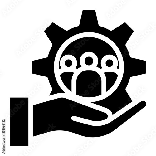 Continuity icon in vector illustration downtime, Containing capability, organization, delivery, product management, acceptable, solid vector design illustrator