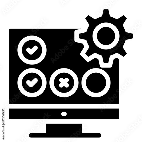 Continuity icon in vector illustration downtime, Containing capability, organization, delivery, product management, acceptable, solid vector design illustrator