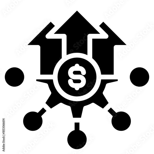 Continuity icon in vector illustration downtime, Containing capability, organization, delivery, product management, acceptable, solid vector design illustrator