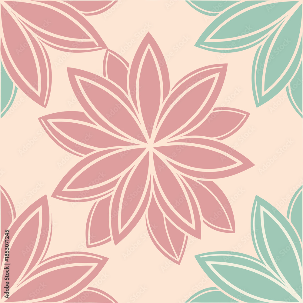 Obraz premium Wallpaper-made-of-overlapping-watercolor-washes 