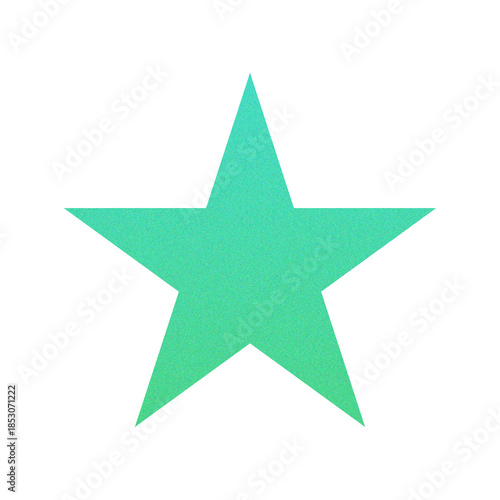 ​Abstract Grainy Gradient Star PNG. Single Five Pointed Star Icon with Retro Noise Texture. Trending Y2K Aesthetic Design Element for UI/Web Graphic
