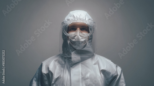 PPE protection full suit with face shield