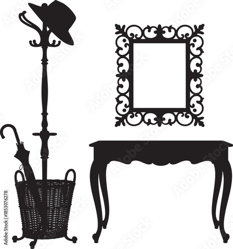 Vintage home decor elements collection