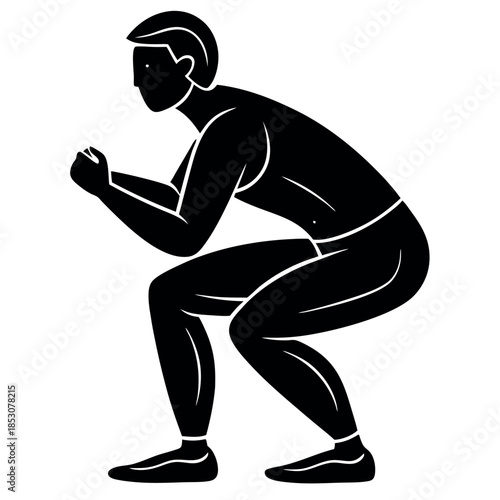 A person-performing-a-squat-exercise-icon 