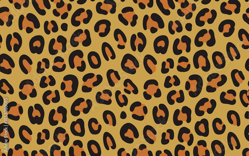 Vibrant Leopard Print Pattern Background Design Element