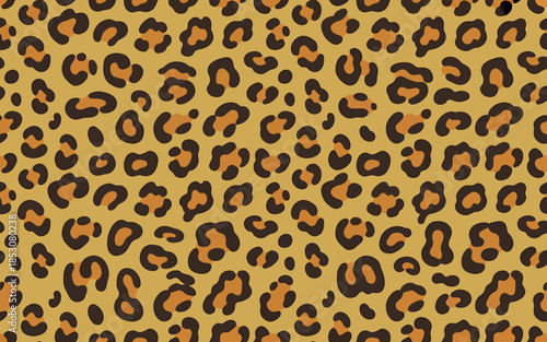 Vibrant Leopard Print Pattern Background Design Element
