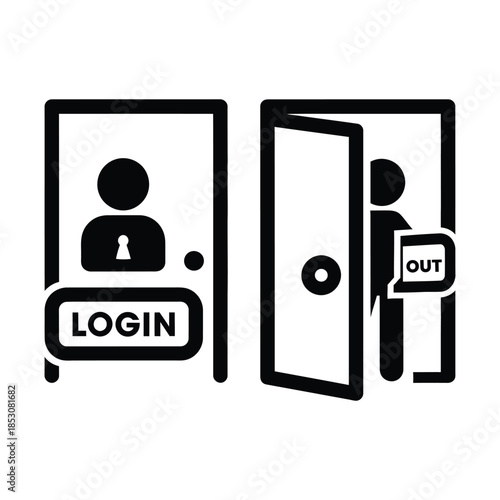 User authentication and access control illustration
